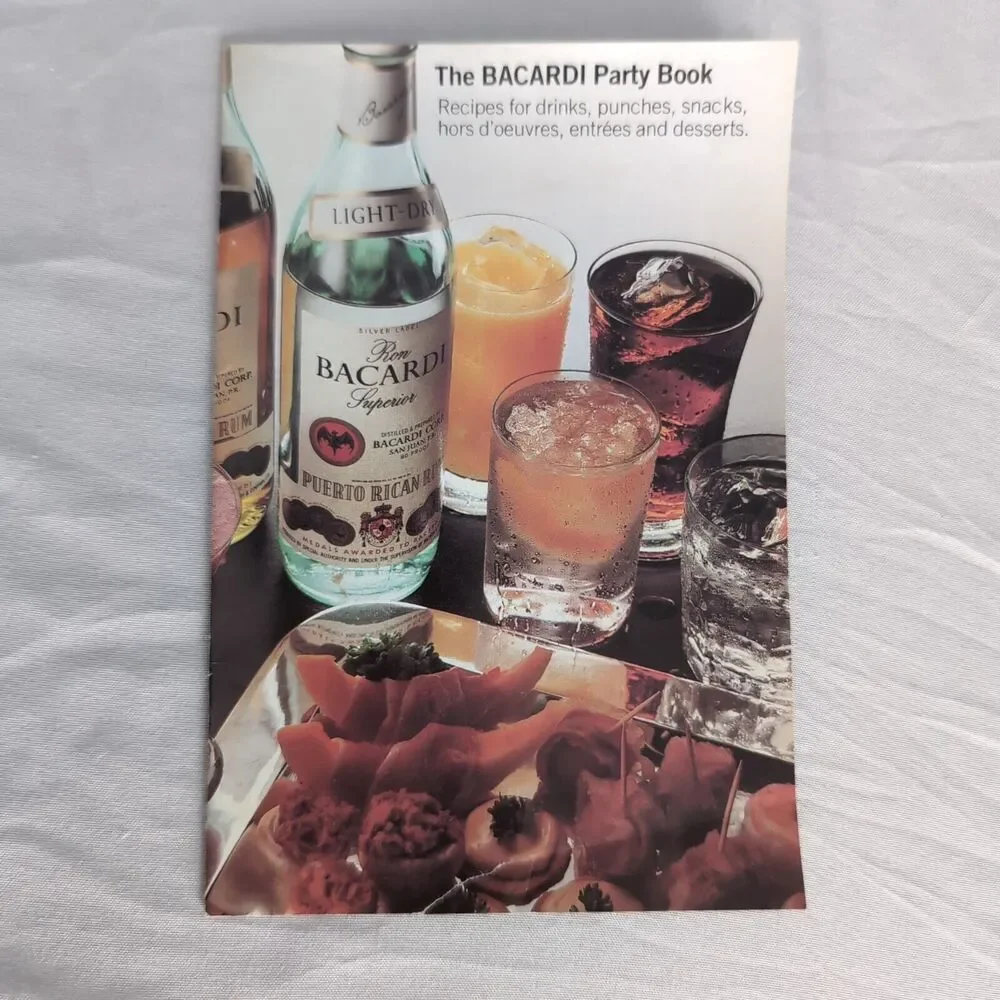 The Bacardi‎ Party Book Recipes Booklet Cocktails Drinks Rum